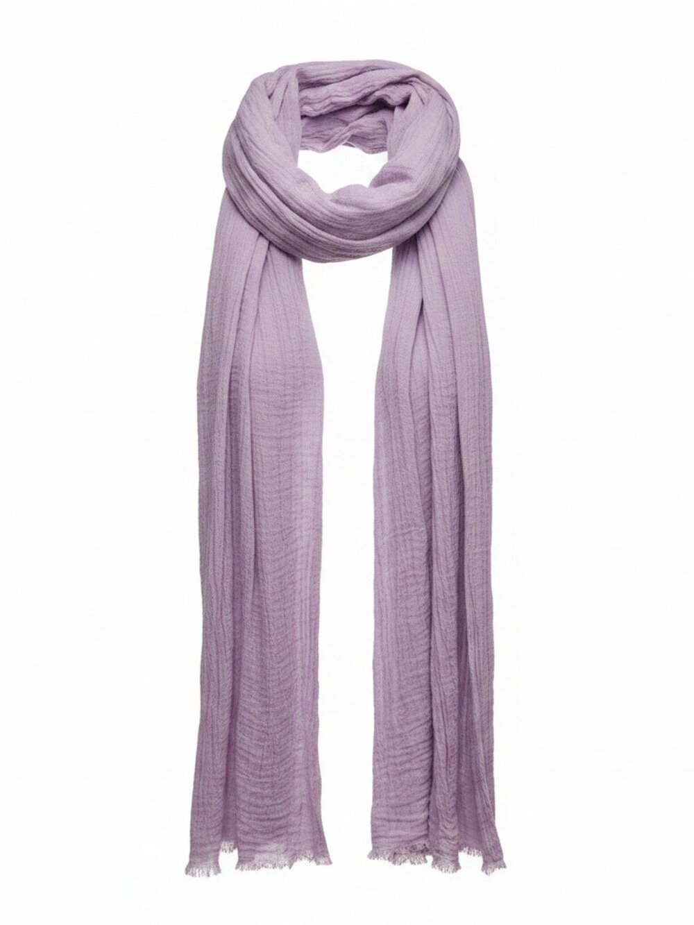 Roots Lavender Purple Lightweight Gauze Scarf - One Size